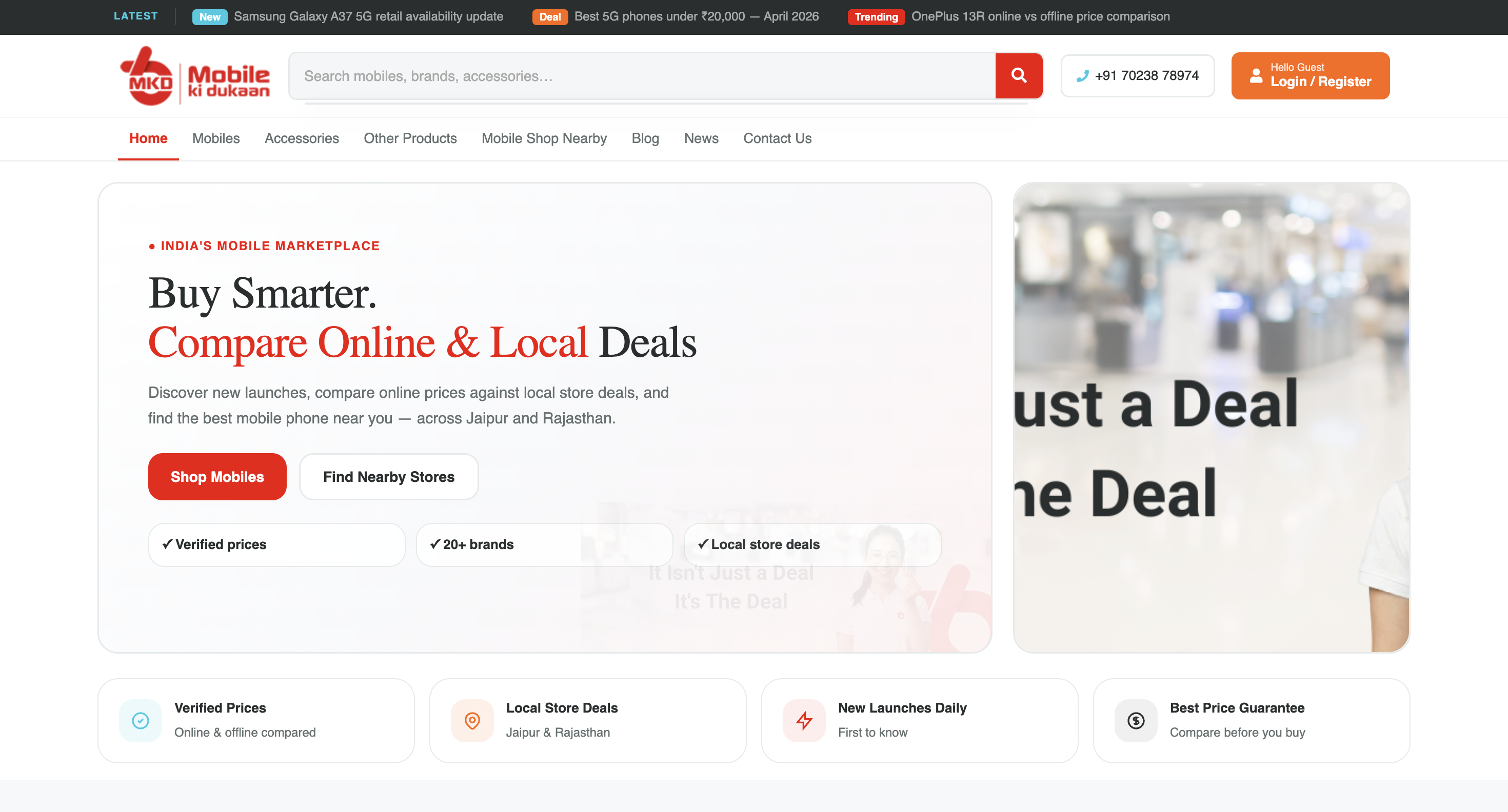 Hyperlocal E-commerce Website for Local Sellers (Mobile Ki Dukaan)